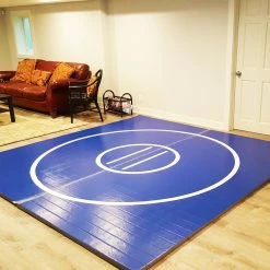 AK Athletic Equipment 10' X 10' X 1 3/8" Roll-Up Wrestling Mat
