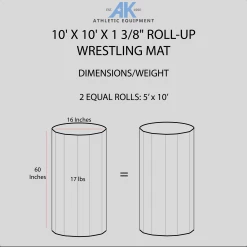AK Athletic Equipment 10' X 10' X 1 3/8" Roll-Up Wrestling Mat -Tumbl Trak shop 10x10WRESTLINGMATDIMENSIONSINFOGRAPHIC c09b9819 02ca 42fc b20f 9c5936533355