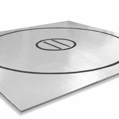 AK Athletic Equipment 17' X 17' X 1 3/8" Roll-Up Wrestling Mat -Tumbl Trak shop 13 x 13 gray with black circles 9d23e0ab 06e0 4c4a 9883 cd255359d1ad