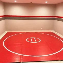 AK Athletic Equipment 15' X 15' X 1 3/8" Roll-Up Wrestling Mat