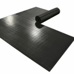 AK Athletic Equipment 10' X 10' X 1 3/8" Roll-Up Wrestling Mat -Tumbl Trak shop black martial arts mats
