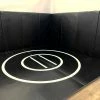 AK Athletic Equipment Black Clearance Instant Wrestling Room - 8' X 8' Wrestling Mat And Removable Folding Wall Pads Package -Tumbl Trak shop blackclearanceinstantwrestlingroom scaled