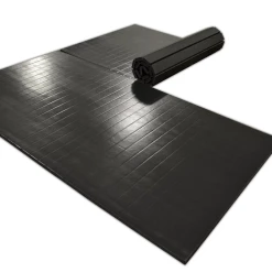 AK Athletic Equipment 12' X 12' X 1 3/8" Roll-Up Wrestling Mat -Tumbl Trak shop blackmat