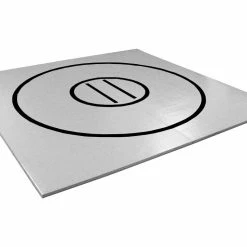 AK Athletic Equipment 10' X 10' X 1 3/8" Roll-Up Wrestling Mat -Tumbl Trak shop gray with black circles and starting lines 8f44a61d 0bbb 479f bbb9 cd6aab52e786