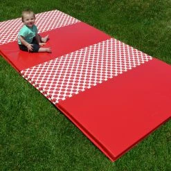 AK Athletic Equipment Build Your Own Polka Dot Mat 4' X 8' -Tumbl Trak shop jadon and dots 2