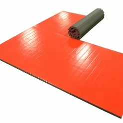 AK Athletic Equipment 10' X 10' X 1 3/8" Roll-Up Wrestling Mat -Tumbl Trak shop red 2 piece martial arts mat