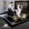 AK Athletic Equipment Samurai Digitally Printed 8' X 8' X 1 3/8" Roll-Up MMA Grappling Mat -Tumbl Trak shop samurai mat