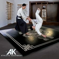 AK Athletic Equipment Samurai Digitally Printed 8' X 8' X 1 3/8" Roll-Up MMA Grappling Mat